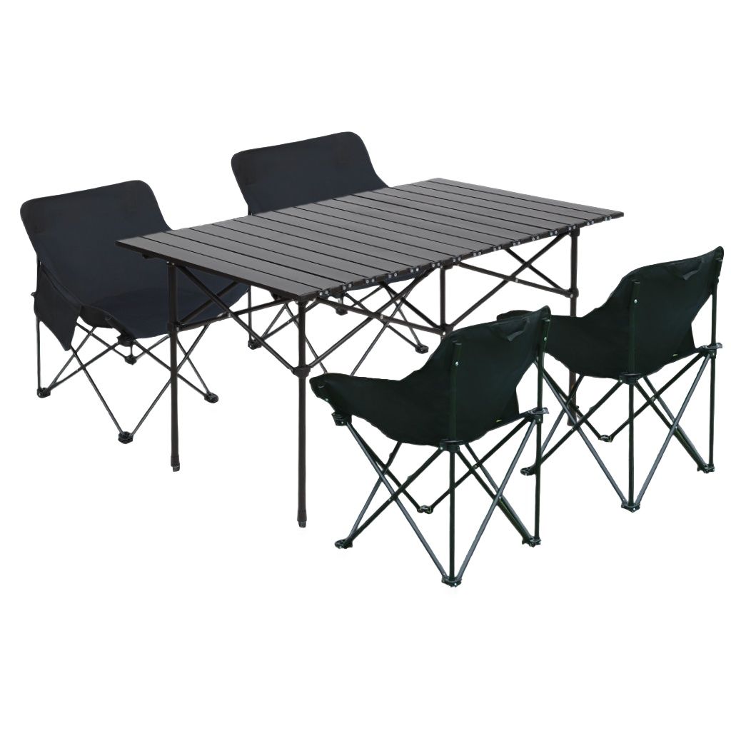 Portable Folding Camping Table and Chairs Set