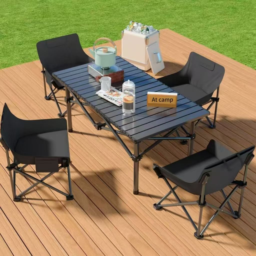Portable Folding Camping Table and Chairs Set