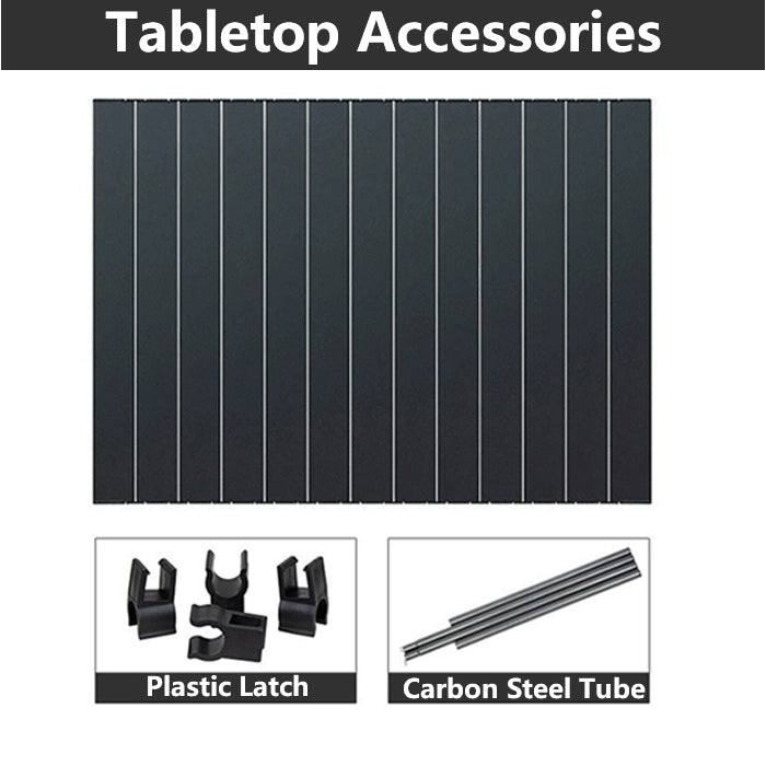 180L Wide-Wheel Foldable Camping Wagon with Tabletop