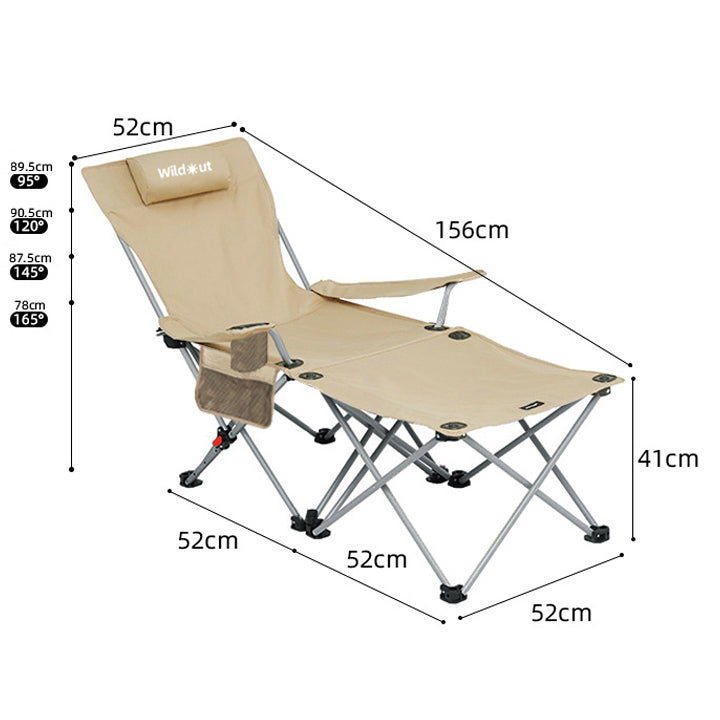 Foldable Multi-purpose Adjustable Recliner Camping Chair
