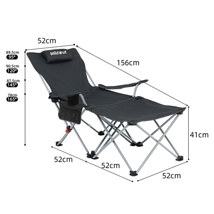 Foldable Multi-purpose Adjustable Recliner Camping Chair