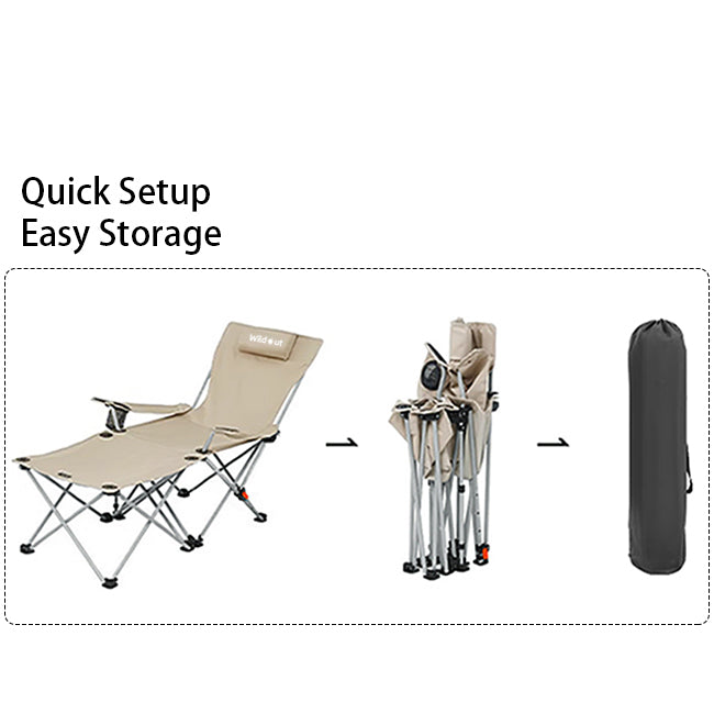 Foldable Multi-purpose Adjustable Recliner Camping Chair